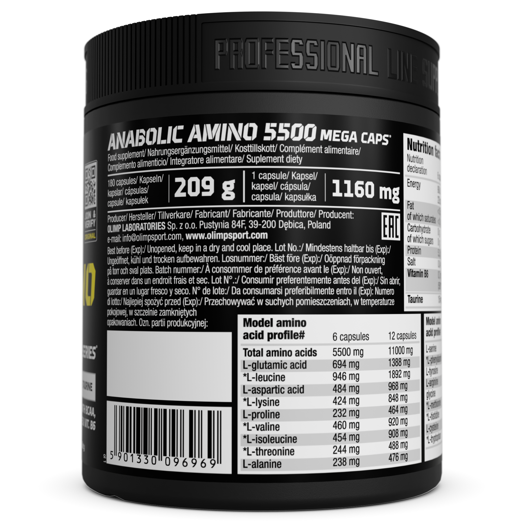 Anabolic Amino 5500 Mega Caps