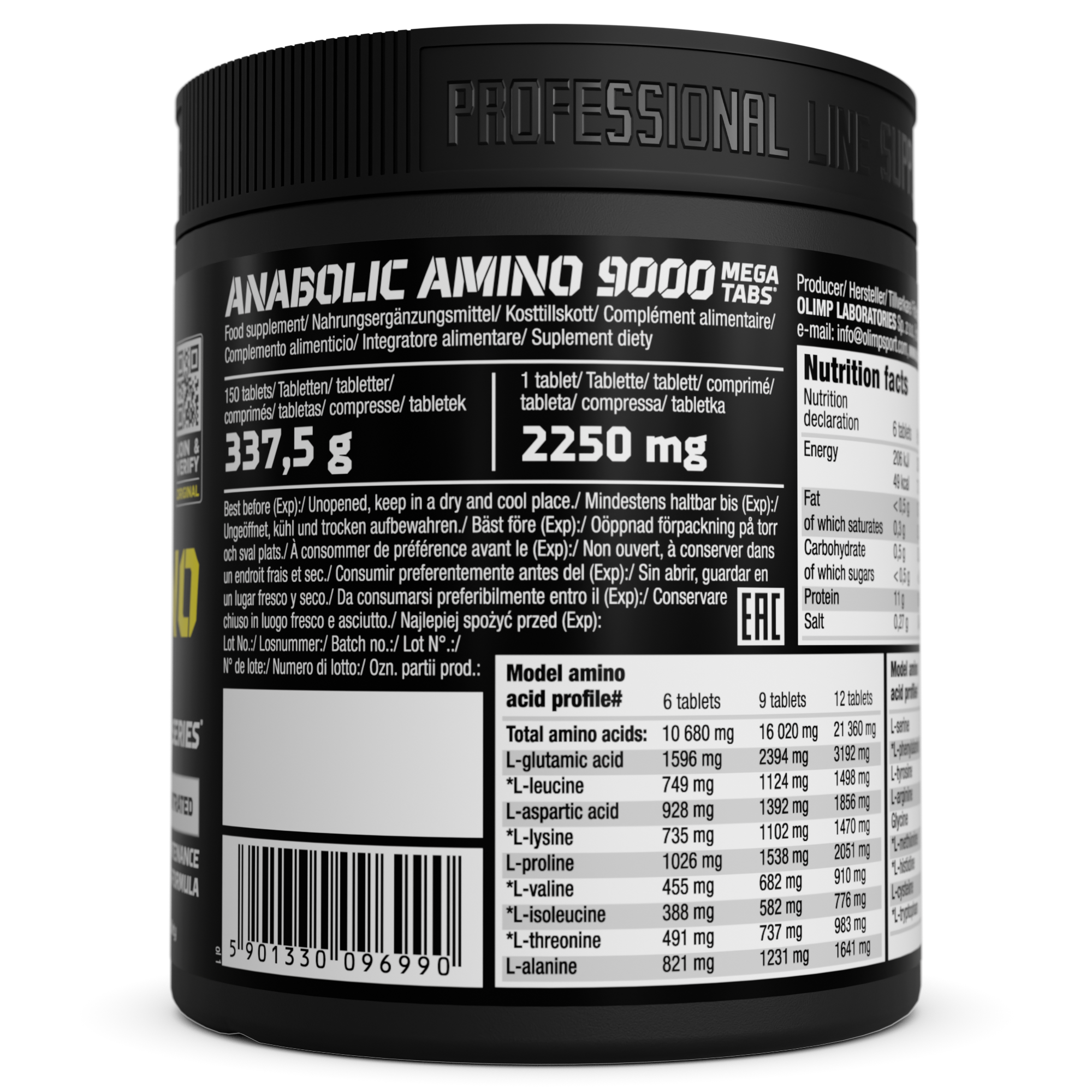 Anabolic Amino 9000 Mega Tabs
