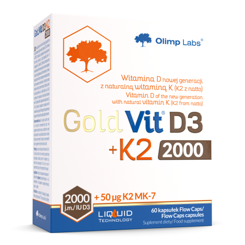 Gold Vit D3+K2 2000