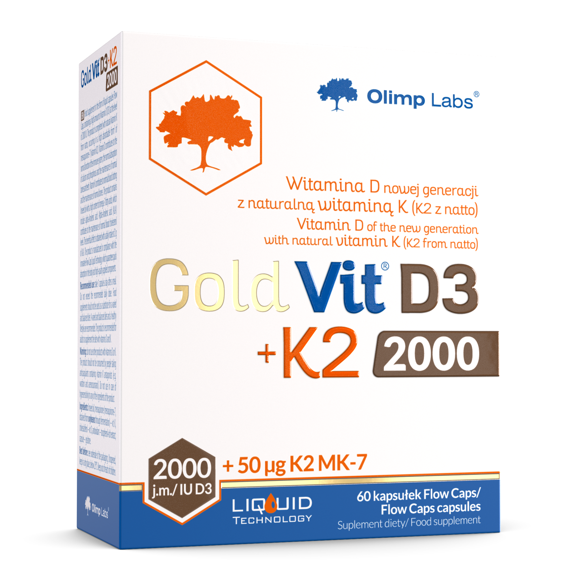 Gold Vit D3+K2 2000