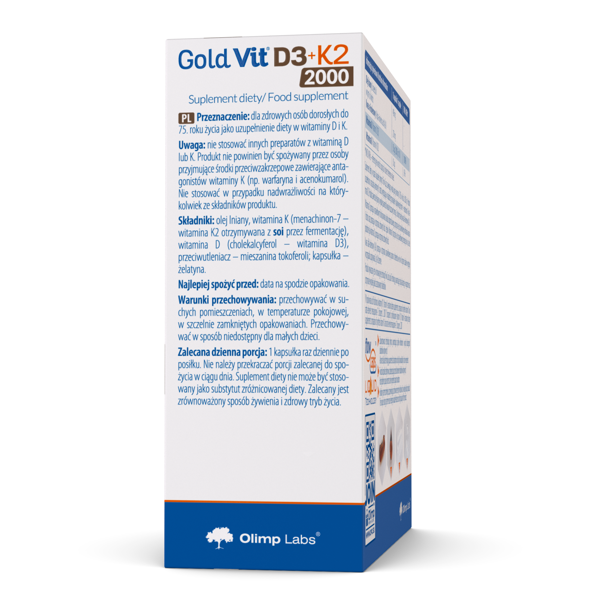 Gold Vit D3+K2 2000