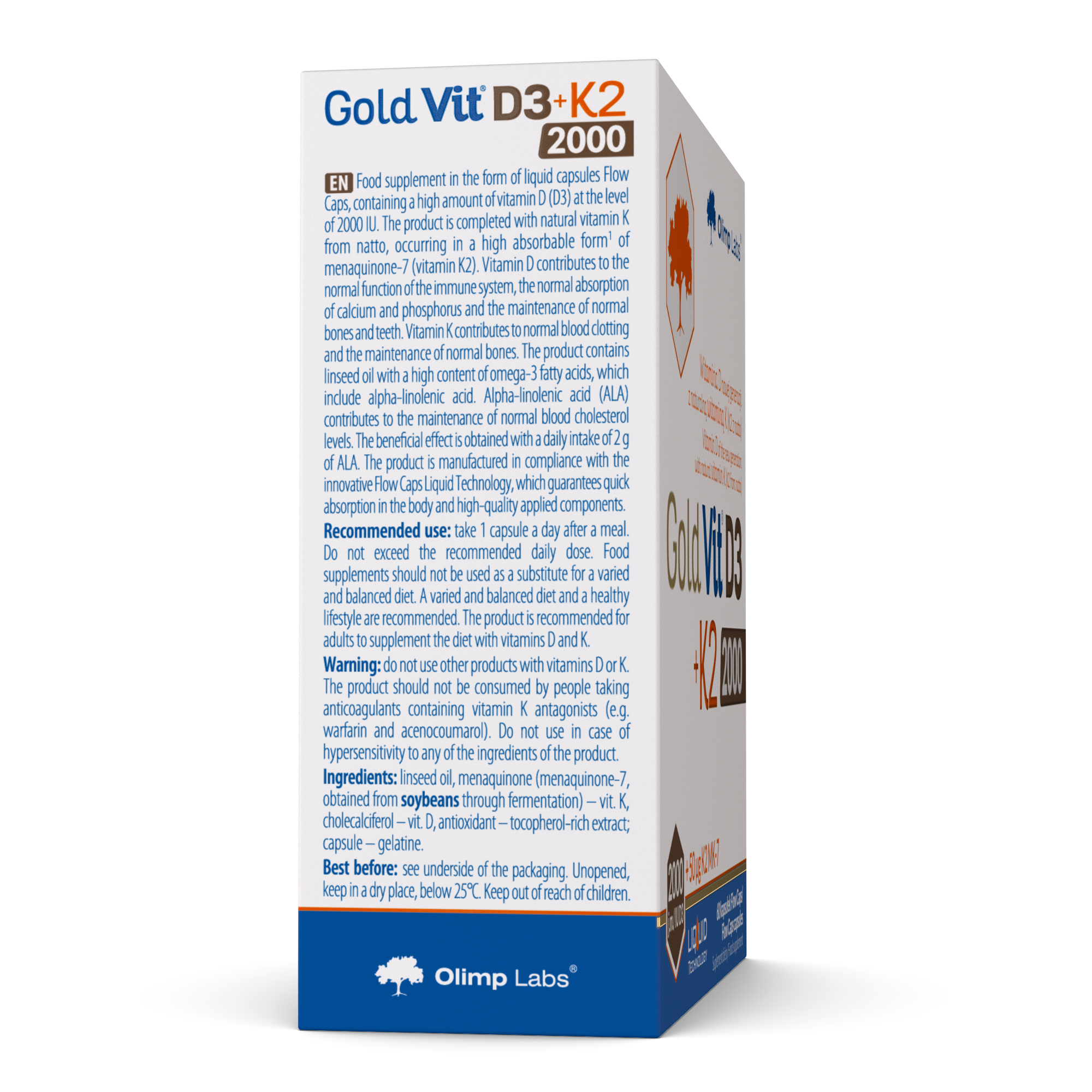 Gold Vit D3+K2 2000