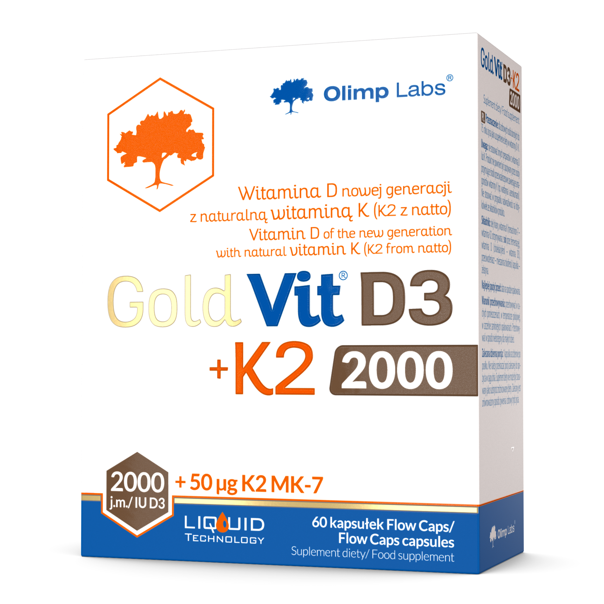 Gold Vit D3+K2 2000
