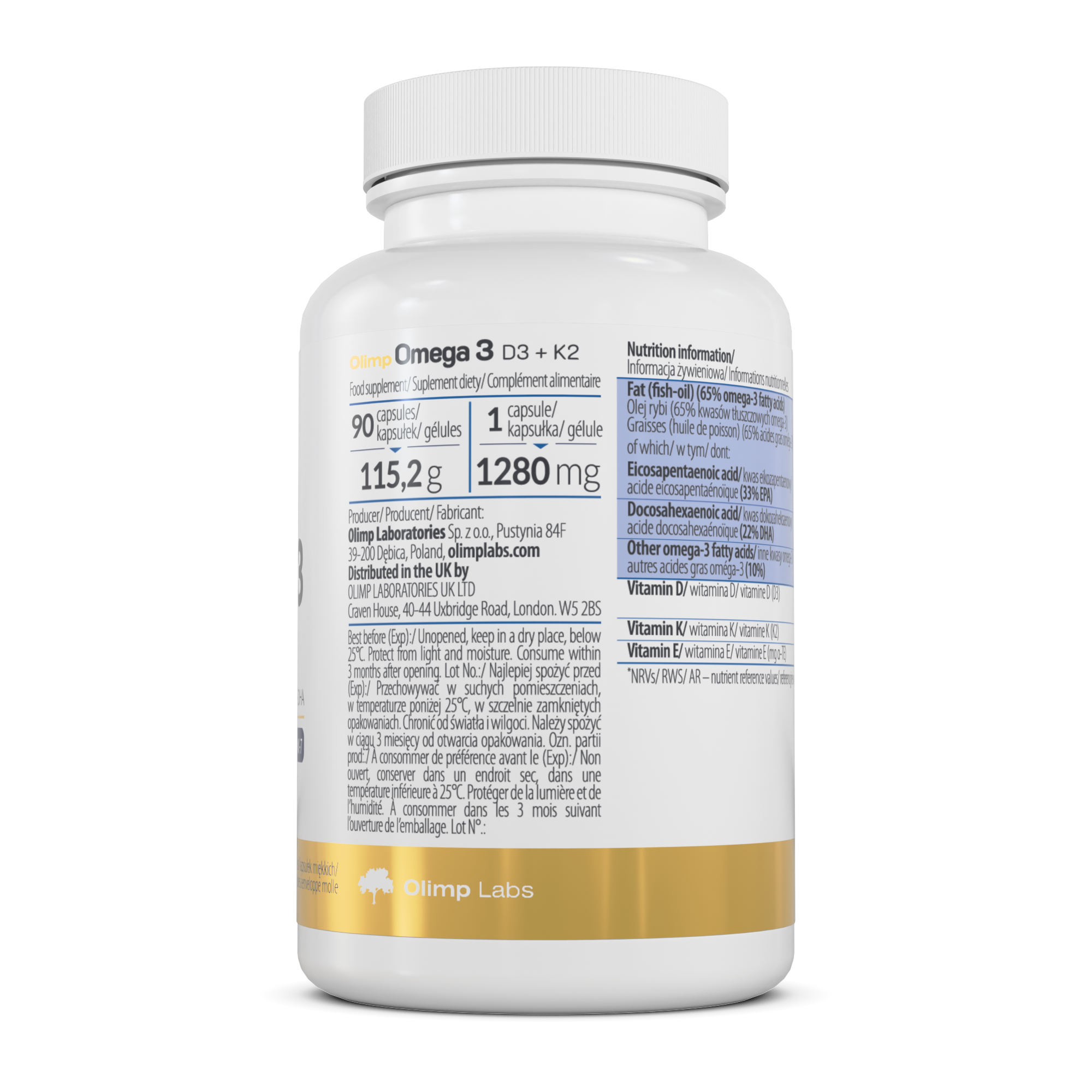 Olimp Omega 3 D3 + K2